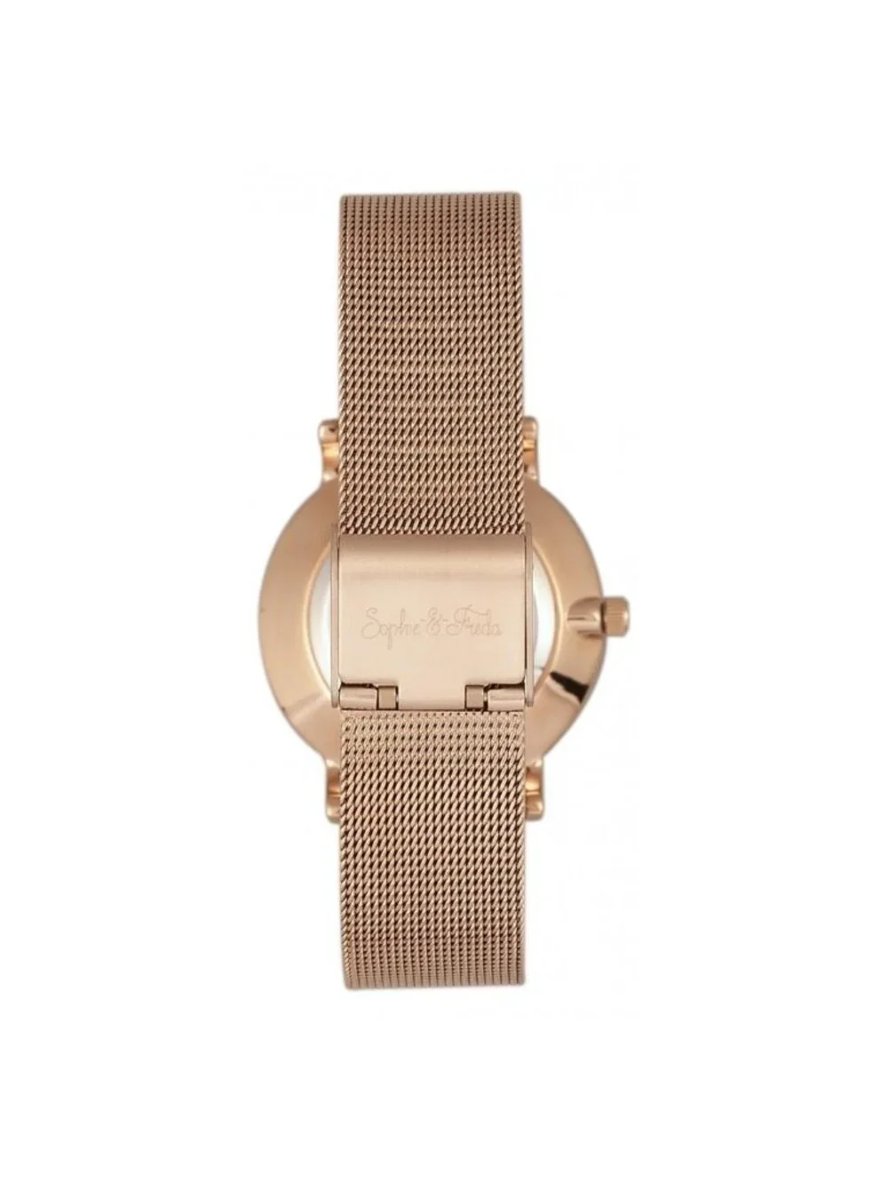 NWT Sophie And Freda Savannah Crystal Rose Gold Dial Ladies Watch